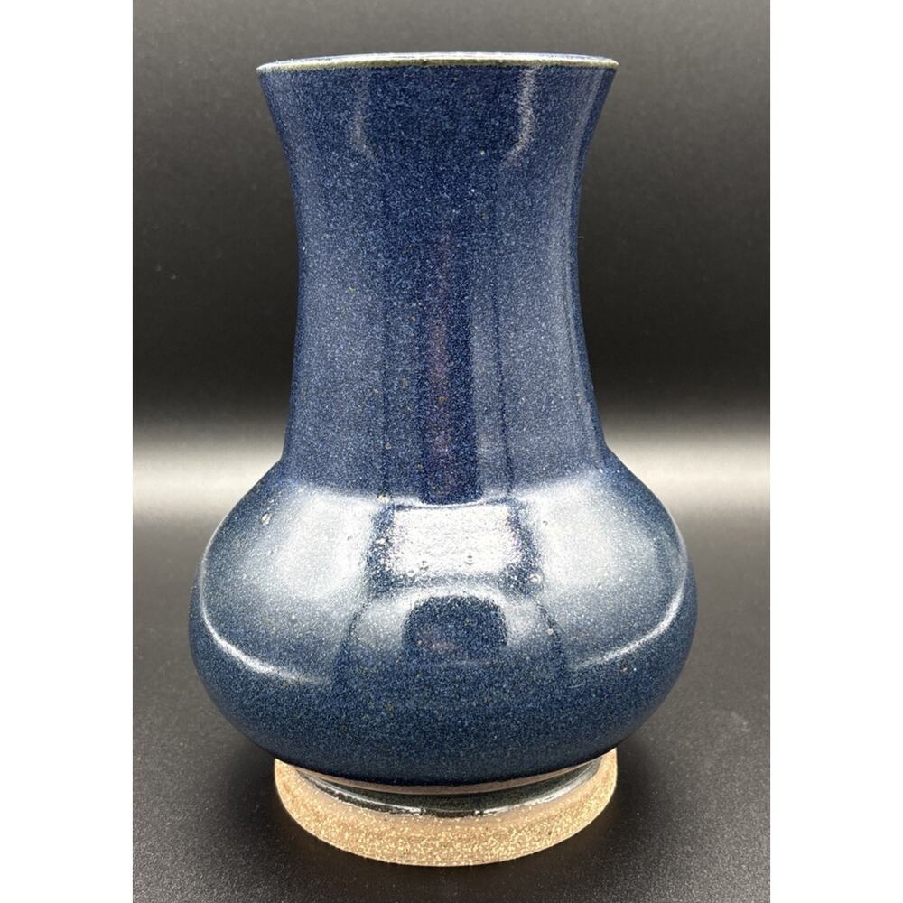 Studio Pottery Clay Vase Signed By Artist Earthy Tones 2010